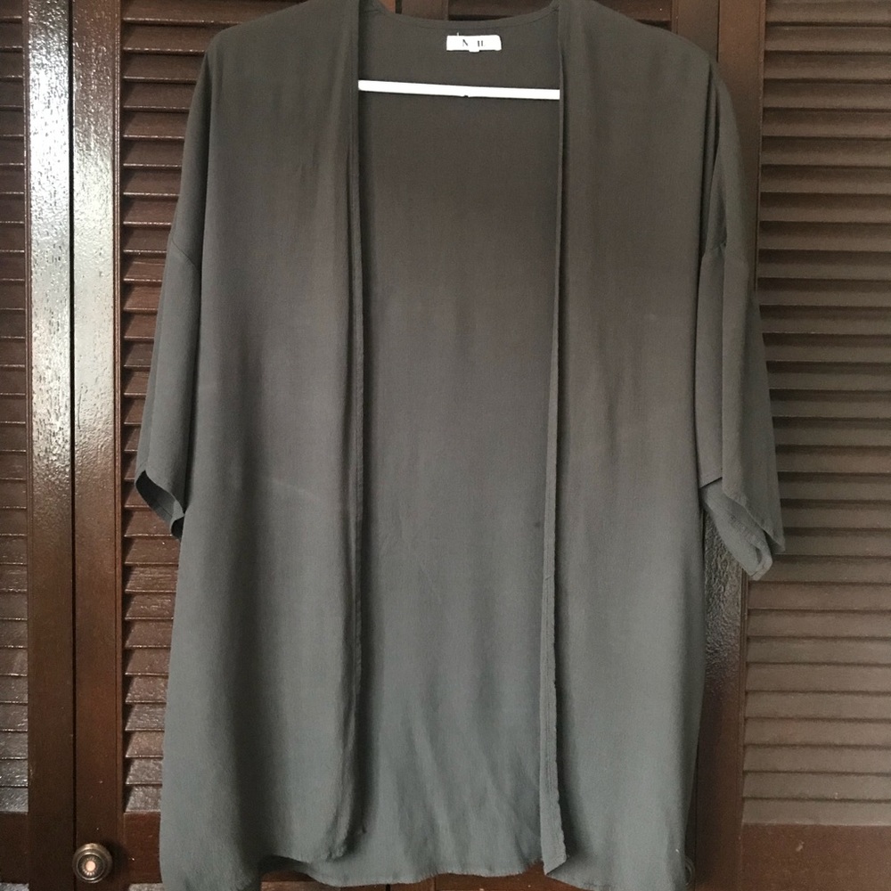 OAK + FORT Dark Grey Kimono
